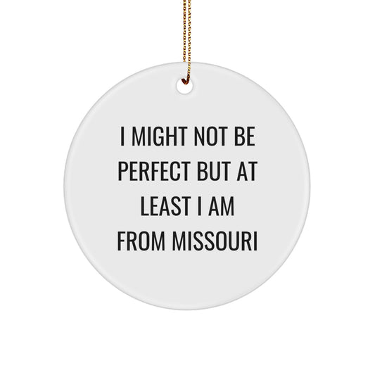 Missouri Circle Ornament Gifts from Friends for Family Christmas Unique - Image 1