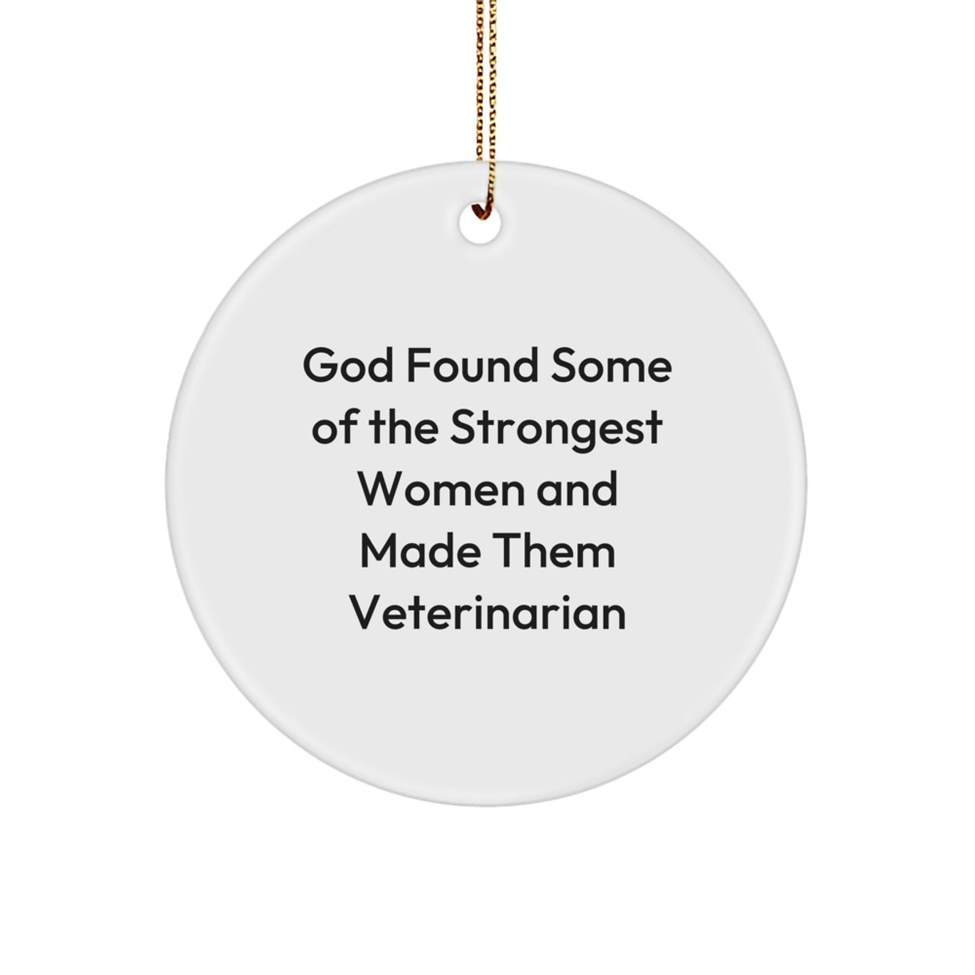 Veterinarian Gifts from Friends, Funny Circle Ornament for Men, Women, Coworkers, Family, Christmas Unique Gifts for Veterinarian - Image 1