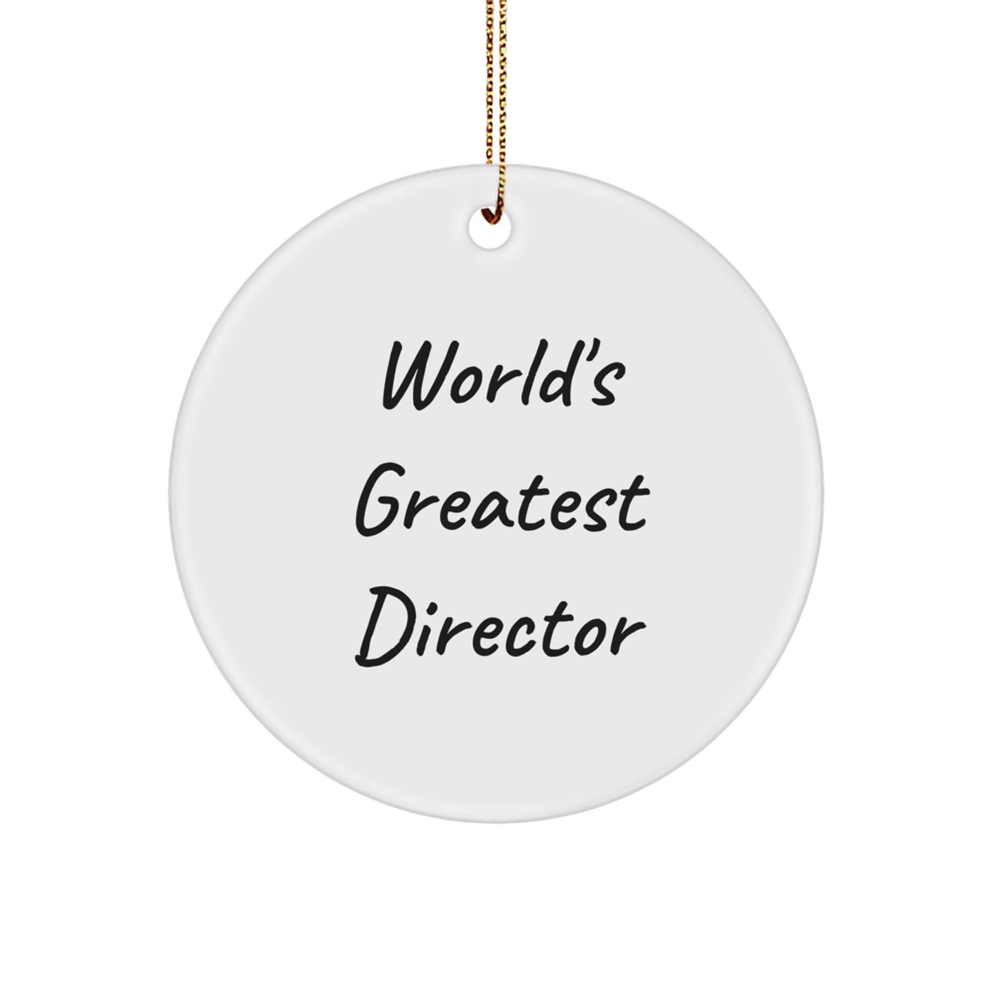 Funny World's Greatest Director Gifts from Friends for Director Christmas Unique Ornaments - Image 1