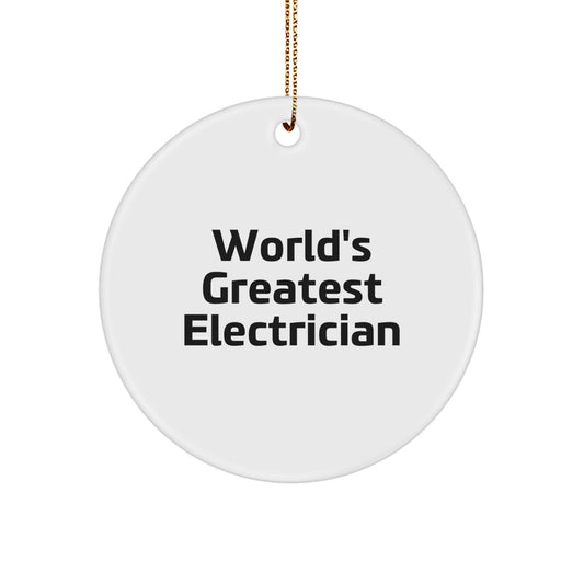World's Greatest Electrician Funny Christmas Unique Gifts from Friends to Electrician Men - Image 1