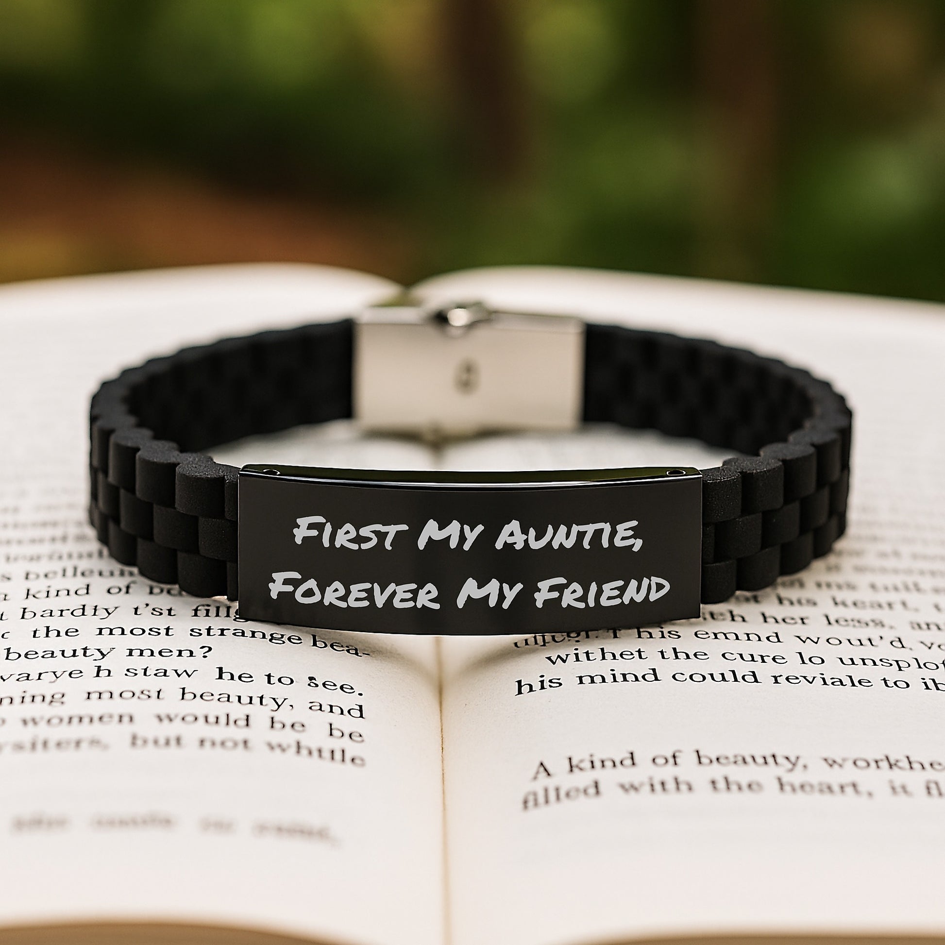 Auntie Gifts, Forever My Friend, Glide lock Clasp Bracelet, Graduation Unique Gifts from Men to Auntie, Auntie's Special Day - Image 2