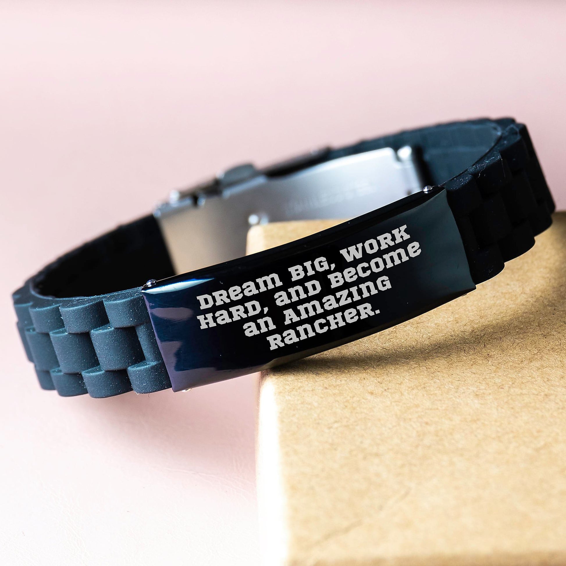 Rancher Gifts from Friends for Graduation Unique Inspirational Quotes Glide lock Clasp Bracelet - Image 3