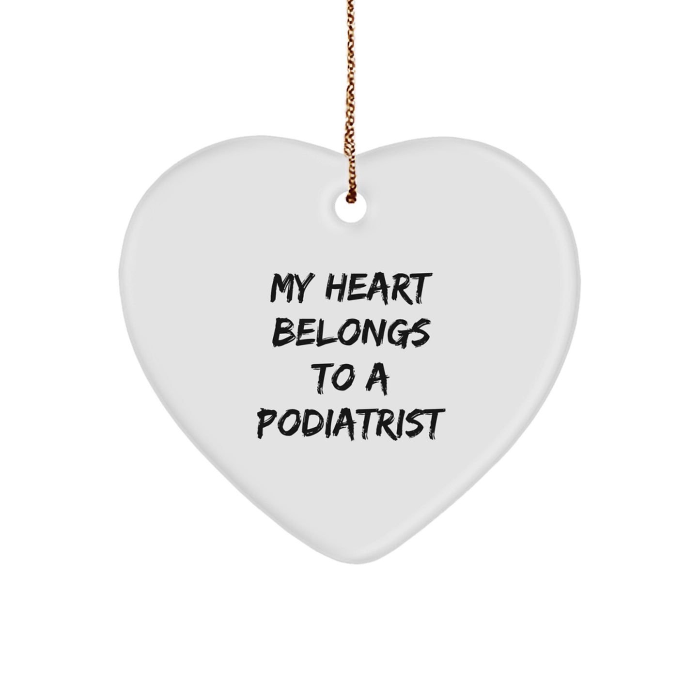 Funny Podiatrist Heart Ornament Gifts from Friends for Christmas Unique Gifts - Image 1