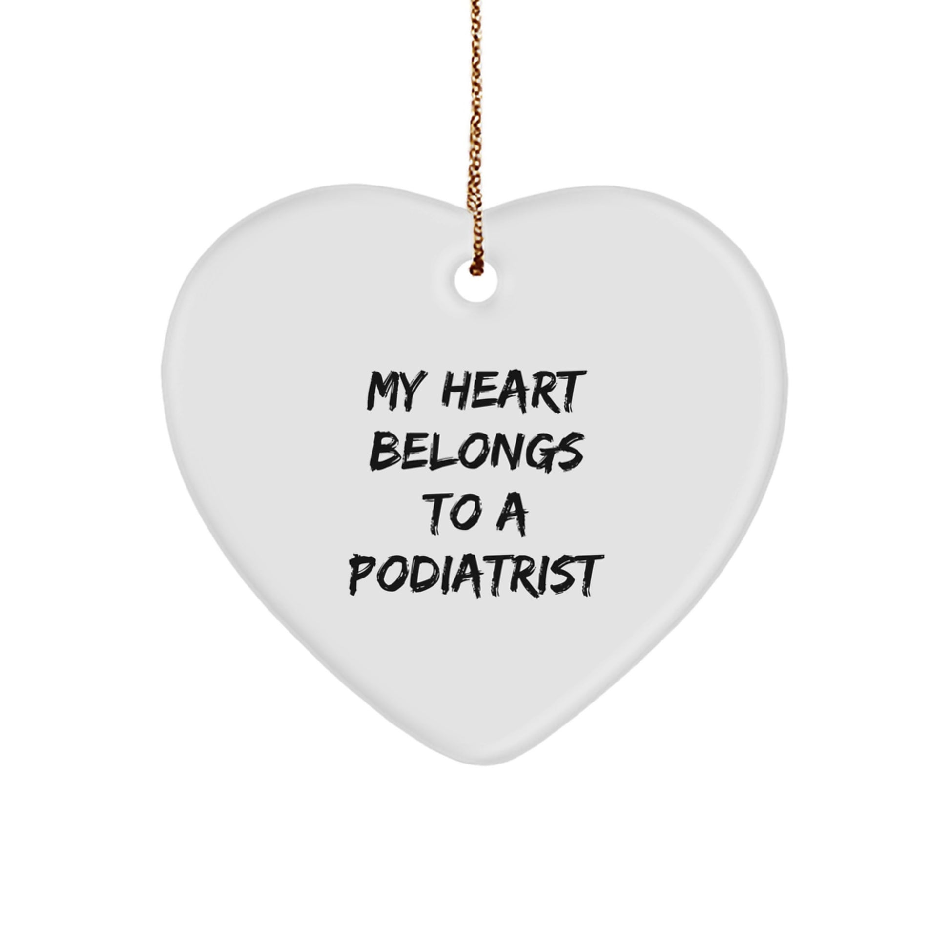 Funny Podiatrist Heart Ornament Gifts from Friends for Christmas Unique Gifts - Image 1