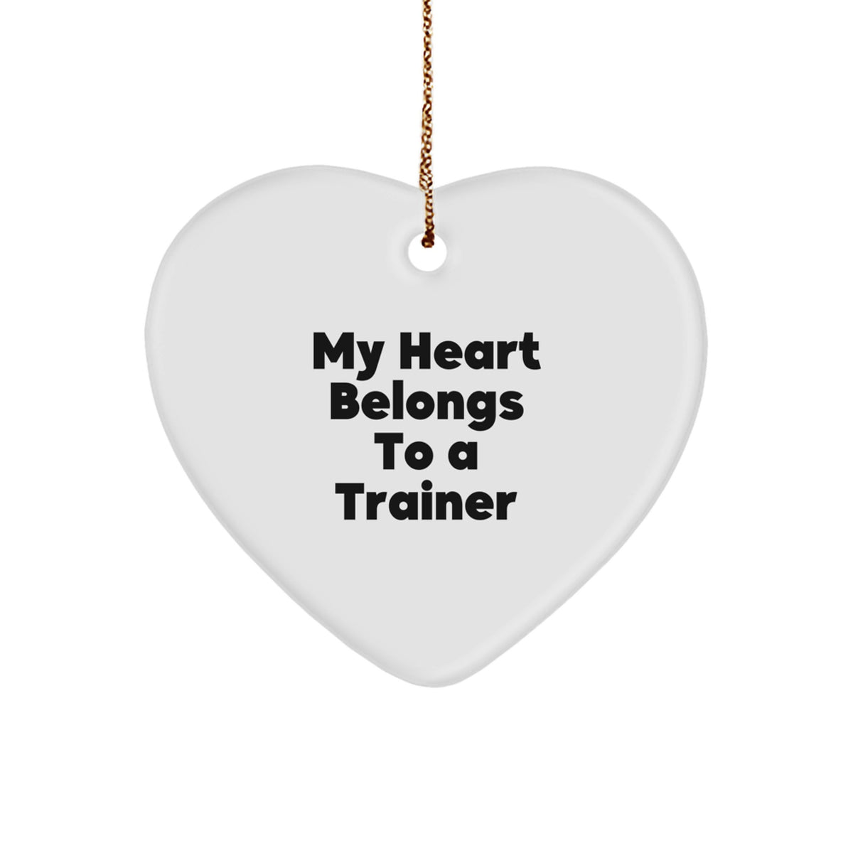 Funny Trainer Gifts from Men to Friends and Family with Heart Ornament - Image 1