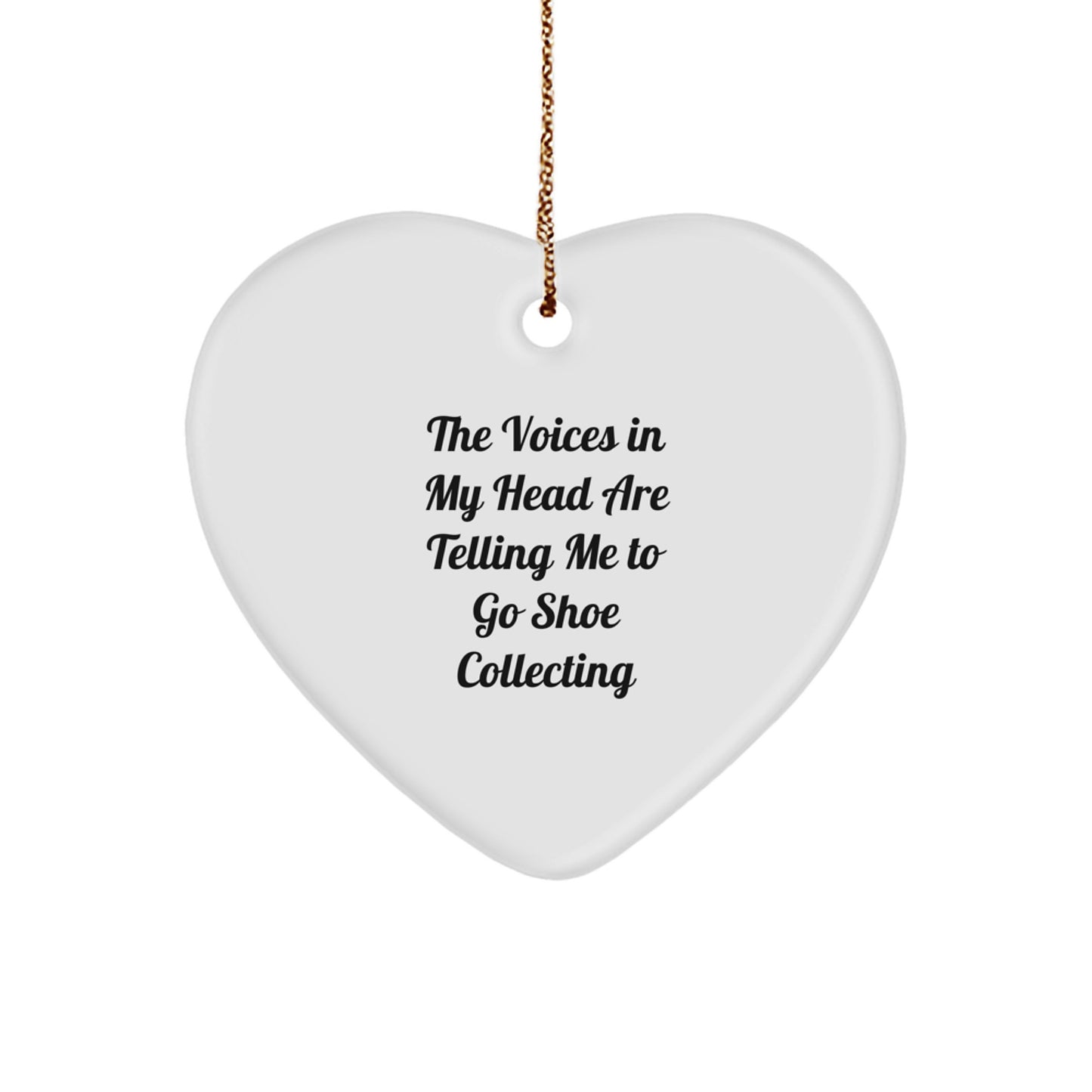 Funny Shoe Collecting Heart Ornament Gifts for Friends, Christmas Unique Gifts from Men, Women, Coworkers - Image 1