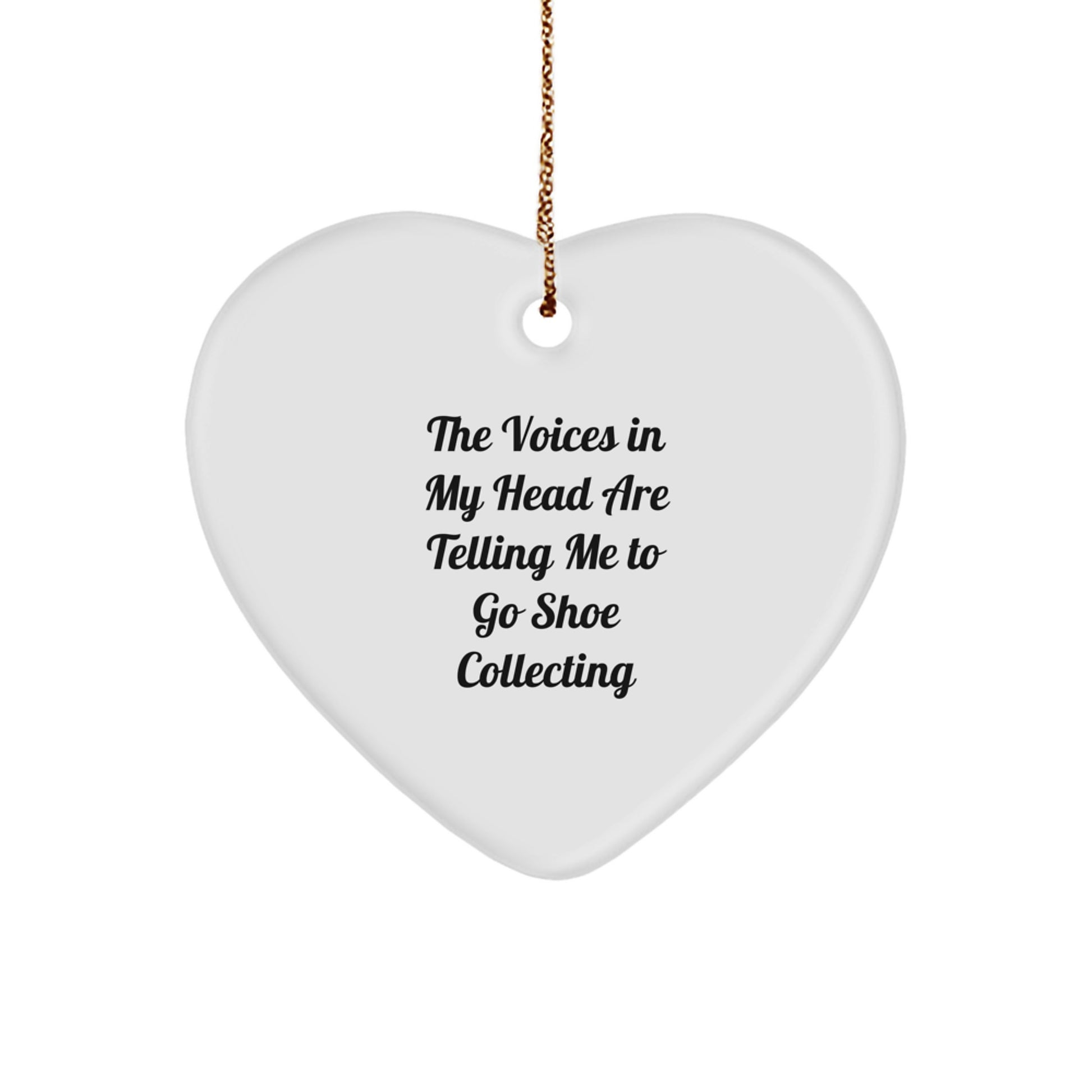 Funny Shoe Collecting Heart Ornament Gifts for Friends, Christmas Unique Gifts from Men, Women, Coworkers - Image 1