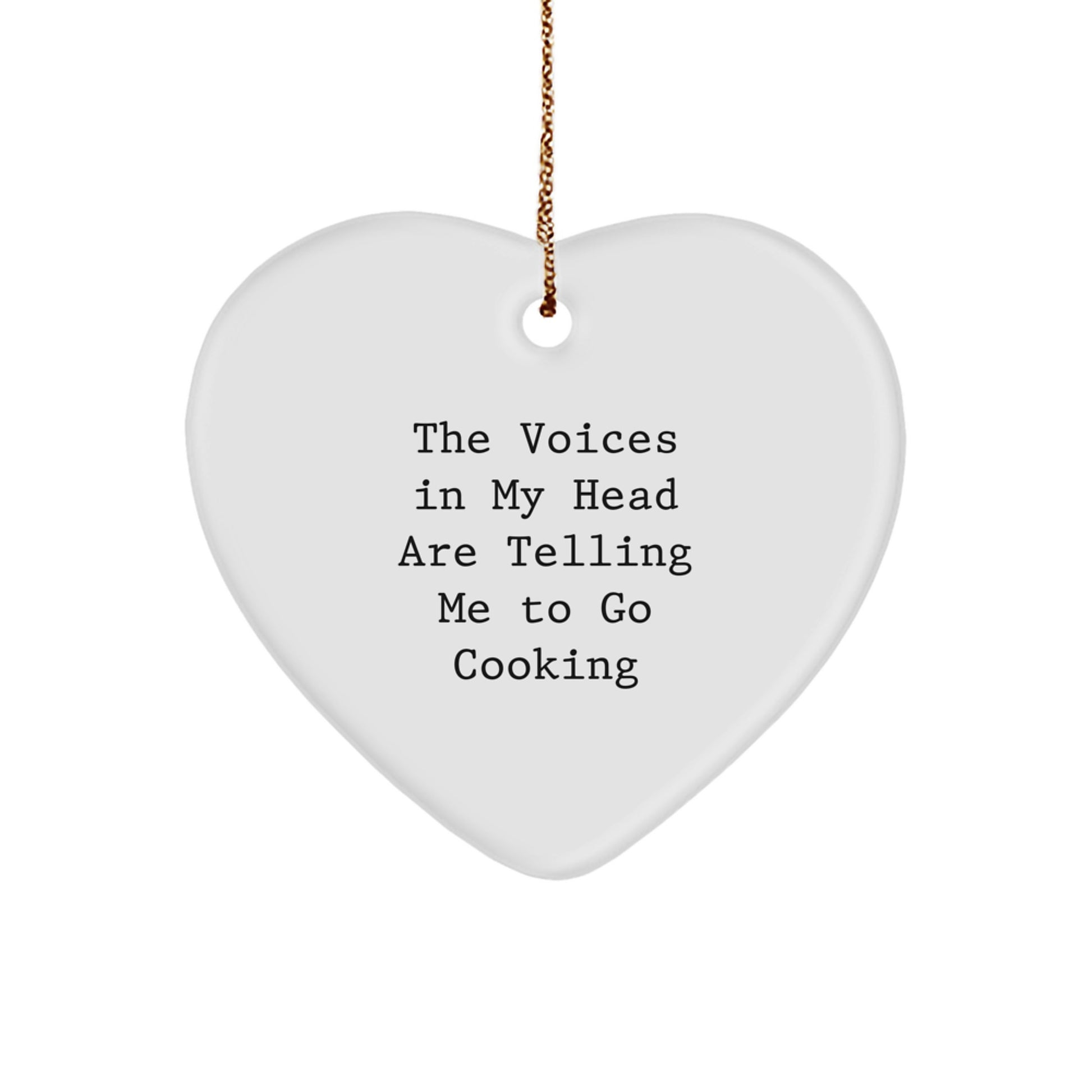 Funny Cooking Heart Ornament Gifts for Men from Women - Christmas Unique Cooking Decor - Image 1