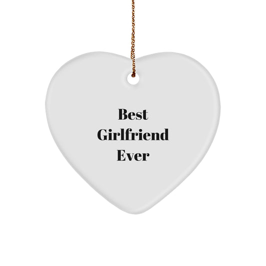 Funny Heart Ornament Gifts from Men to Sweetheart Best Ever for Christmas - Image 1