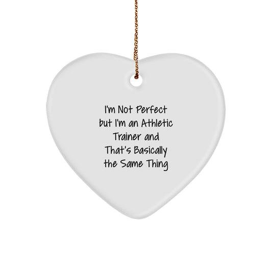 Funny Gifts from Athletic Trainers to Friends, Heart Ornament, Perfect for Christmas Unique Gifts - Image 1