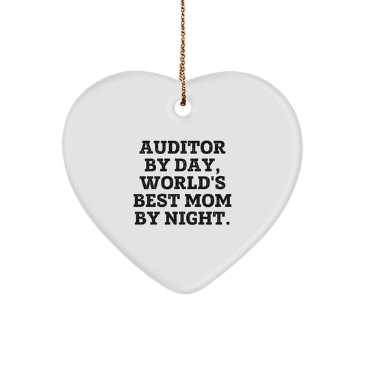 Funny Auditor Gifts for Friends Unique Heart Ornament Gifts from Women Christmas Unique Gifts for Auditor Friends and Family - Image 1