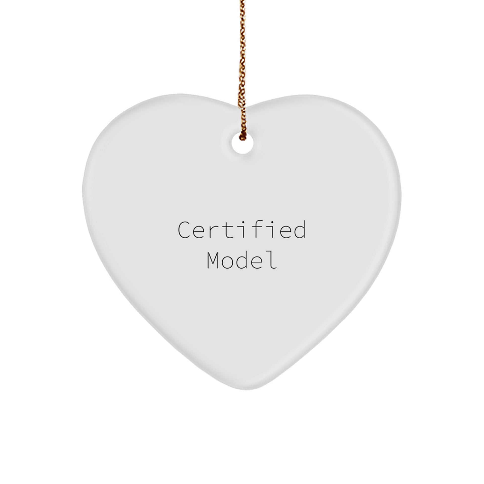 Funny Model Gifts from Friends, Cute Heart Ornament Quote, 'You're a-Maze-ing!' for Christmas - Image 1