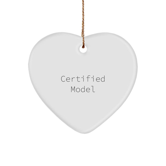 Funny Model Gifts from Friends, Cute Heart Ornament Quote, 'You're a-Maze-ing!' for Christmas - Image 1