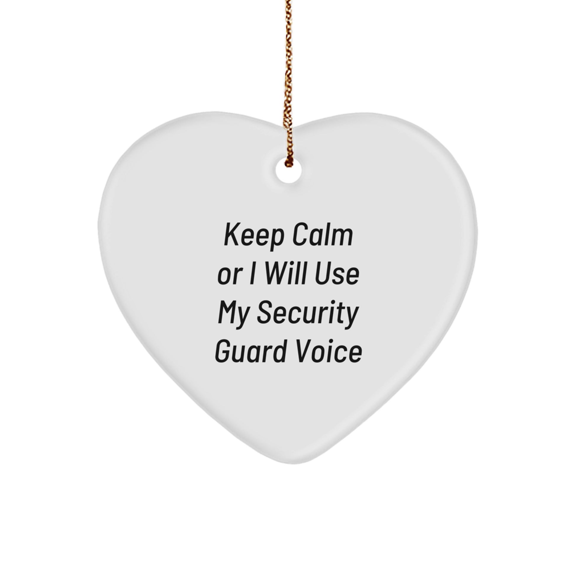 Funny Security Guard Heart Ornament Gifts from Men, Women, Friends, Coworkers, Family - Perfect for Christmas Unique Gifts - Image 1
