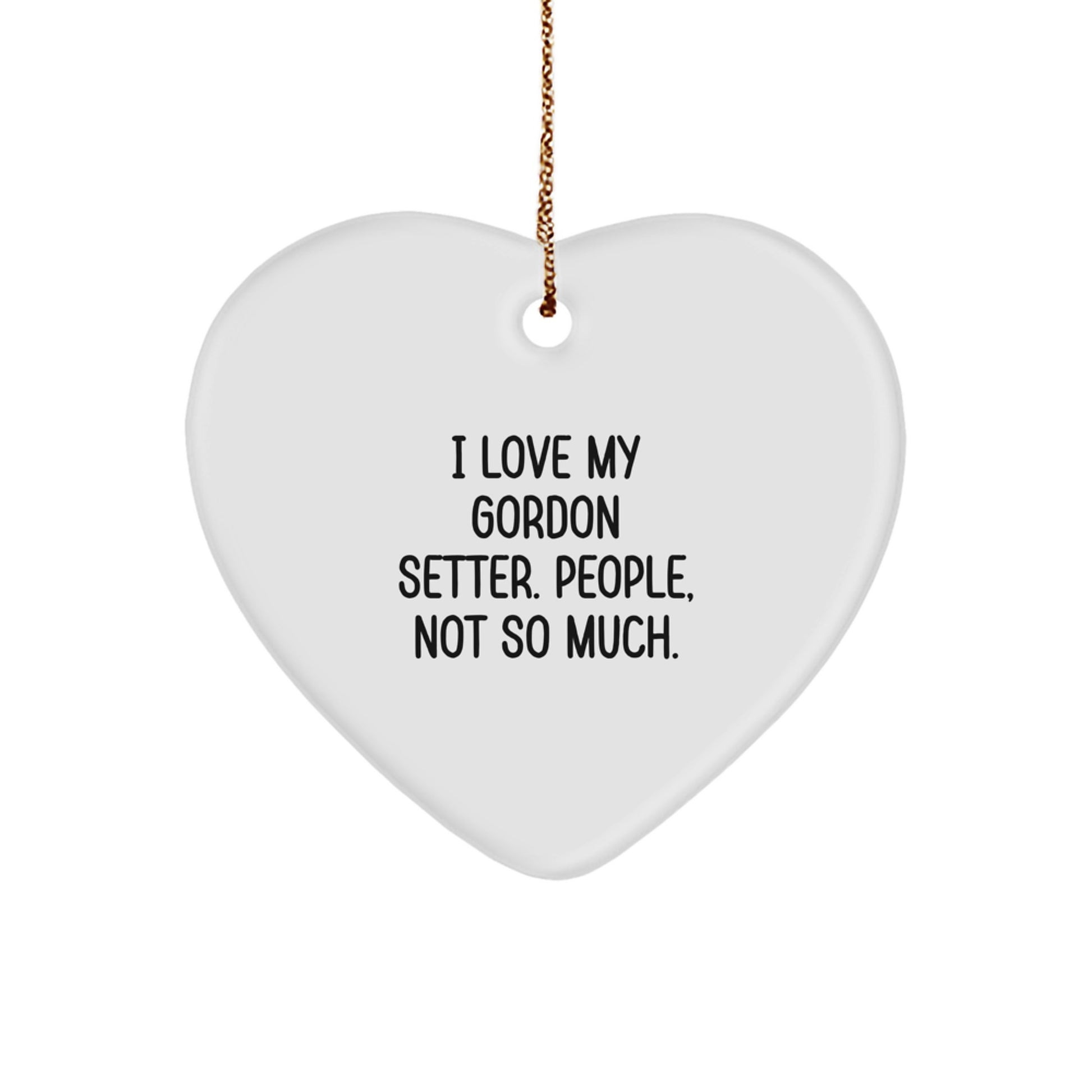 Gordon Setter Dog Heart Ornament Funny Gift from Friends Men Women Coworkers for Gordon Setter Dog Lovers Unique Christmas Unique Gifts - Image 1