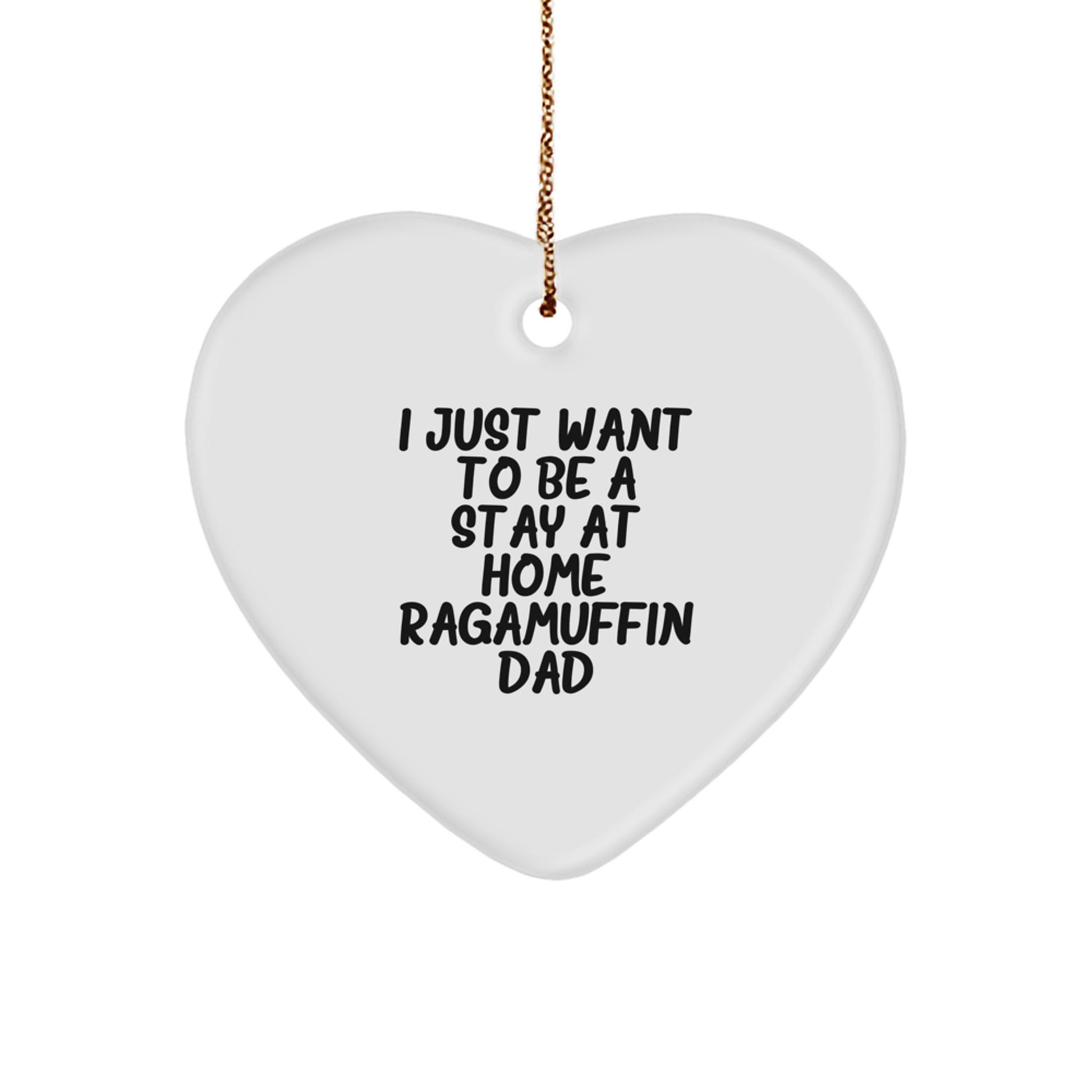 Funny Ragamuffin Cat Gifts for Men, I Just Want To Be A Stay At Home Ragamuffin Dad Christmas Unique Gifts from Dad to Son - Image 1