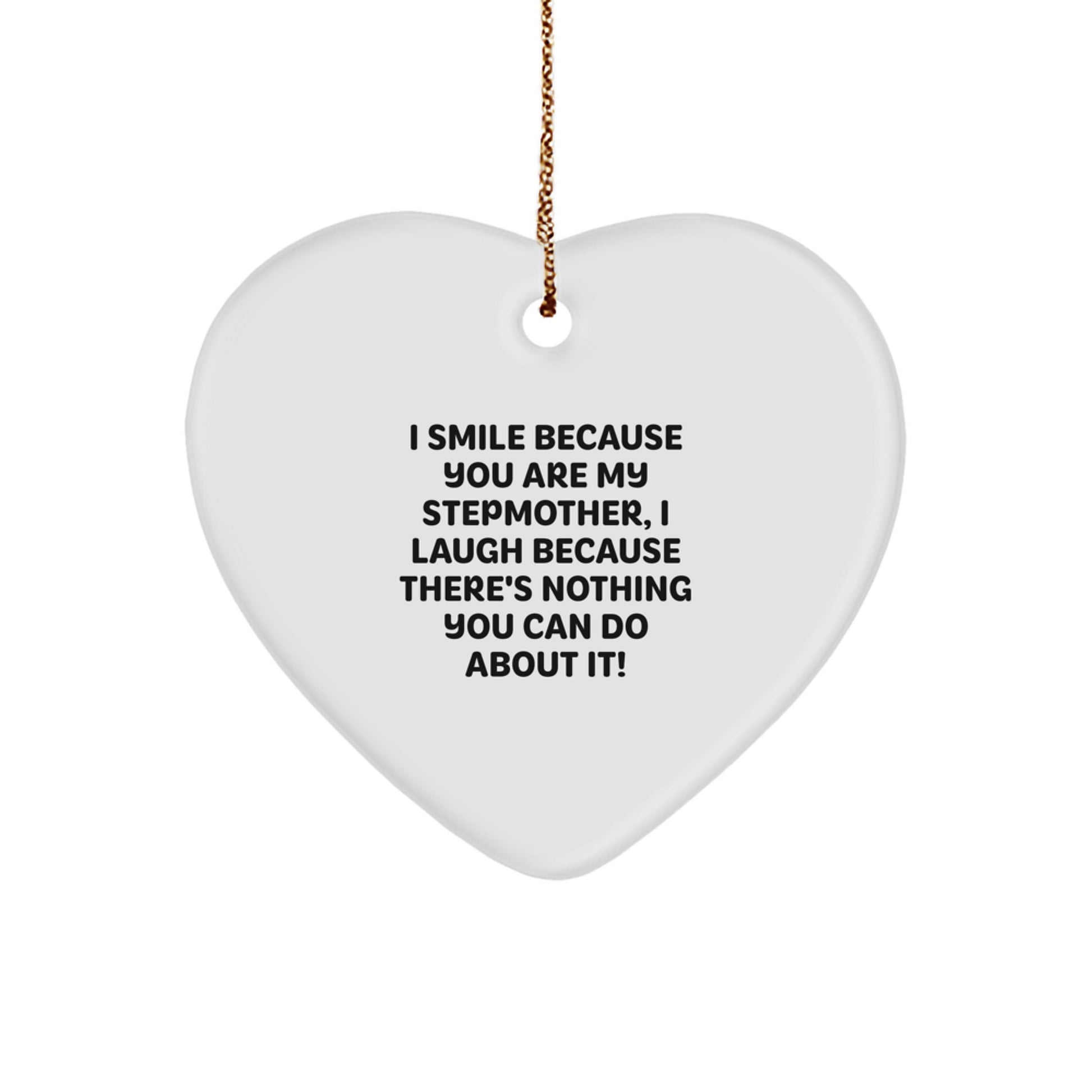 Funny Stepmother Heart Ornament Gifts from Men for Christmas Unique Stepmother Gifts for Women - Image 1