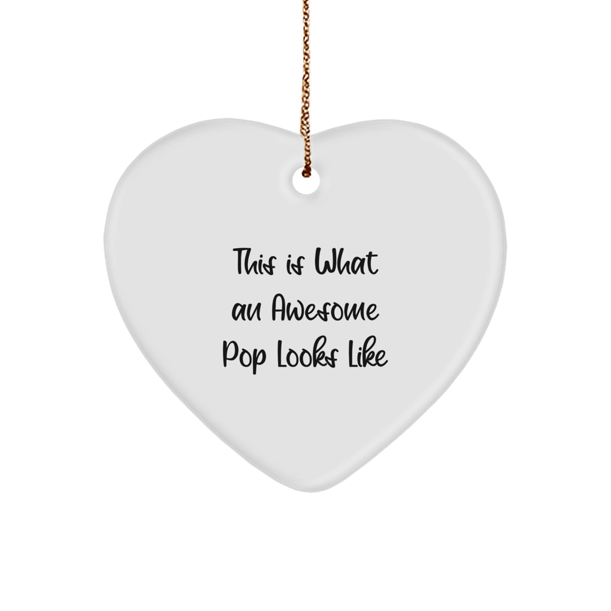 Funny Pop Christmas Heart Ornaments Gifts from Men to Friends - Image 1