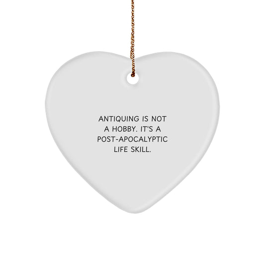 Funny Antiquing Heart Ornament Gifts from Friends for Christmas - Image 1