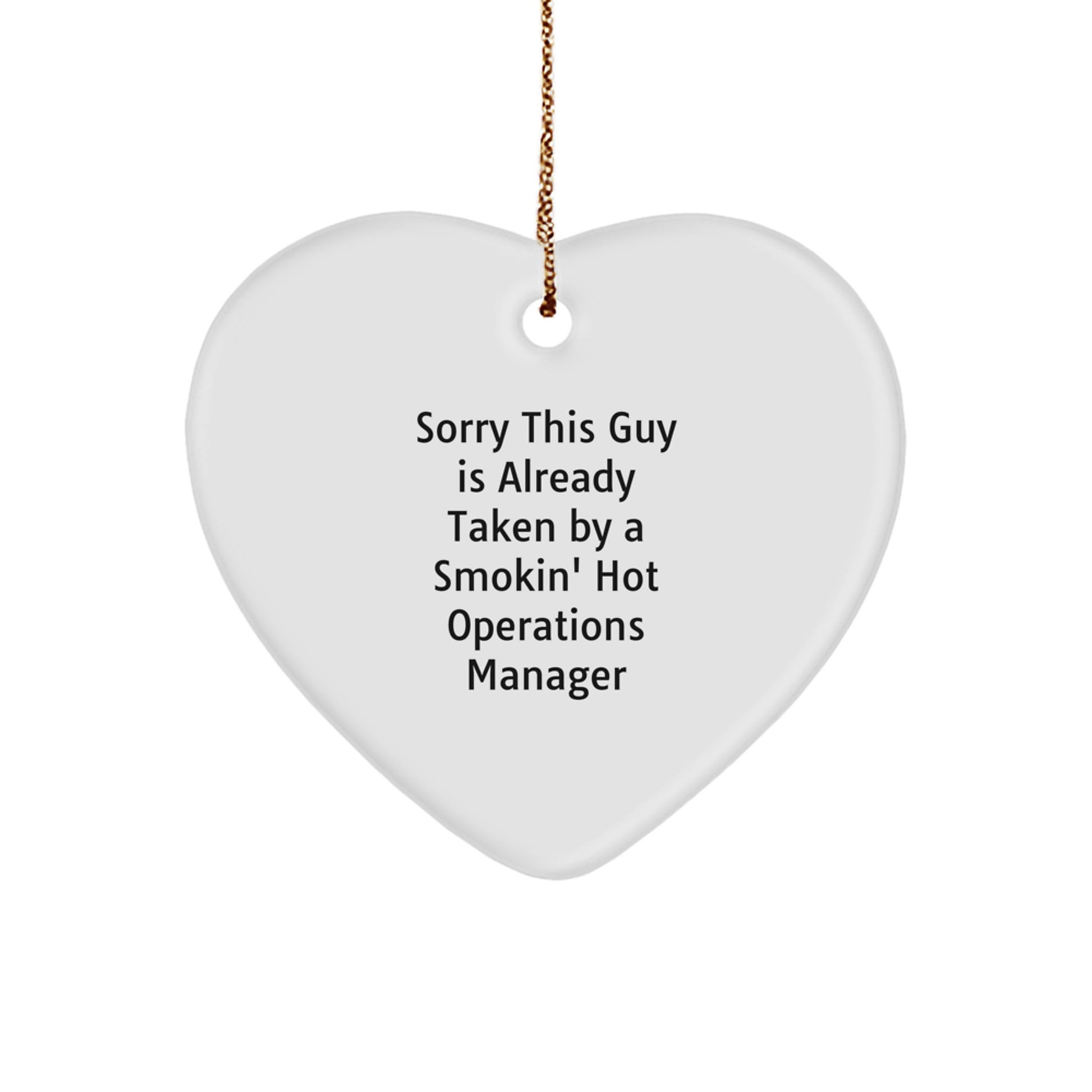 Funny Operations Manager Heart Ornament Gifts from Men, Women, and Friends for Christmas Unique Presents - Image 1