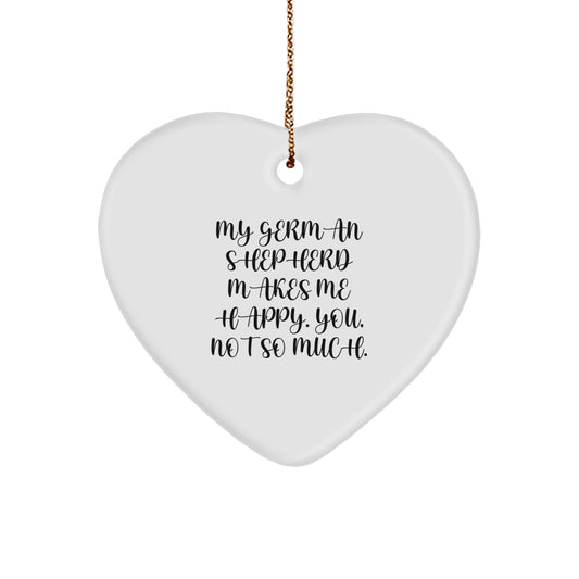 Heartfelt German Shepherd Dog Gifts from Family and Friends - Funny Quote Christmas Ornament for Men, Women, or German Shepherd Dog Lovers - Image 1