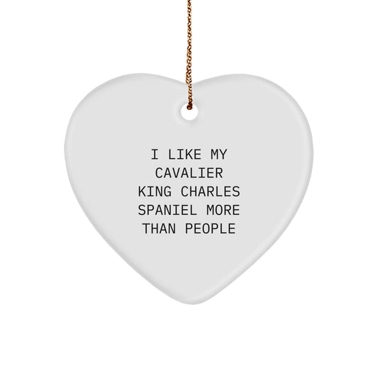Funny Cavalier King Charles Spaniel Dog Gifts for Men Women Friends Family - I Like My Cavalier King Charles Spaniel More Than People Christmas Unique Gifts from Friends to Family - Image 1