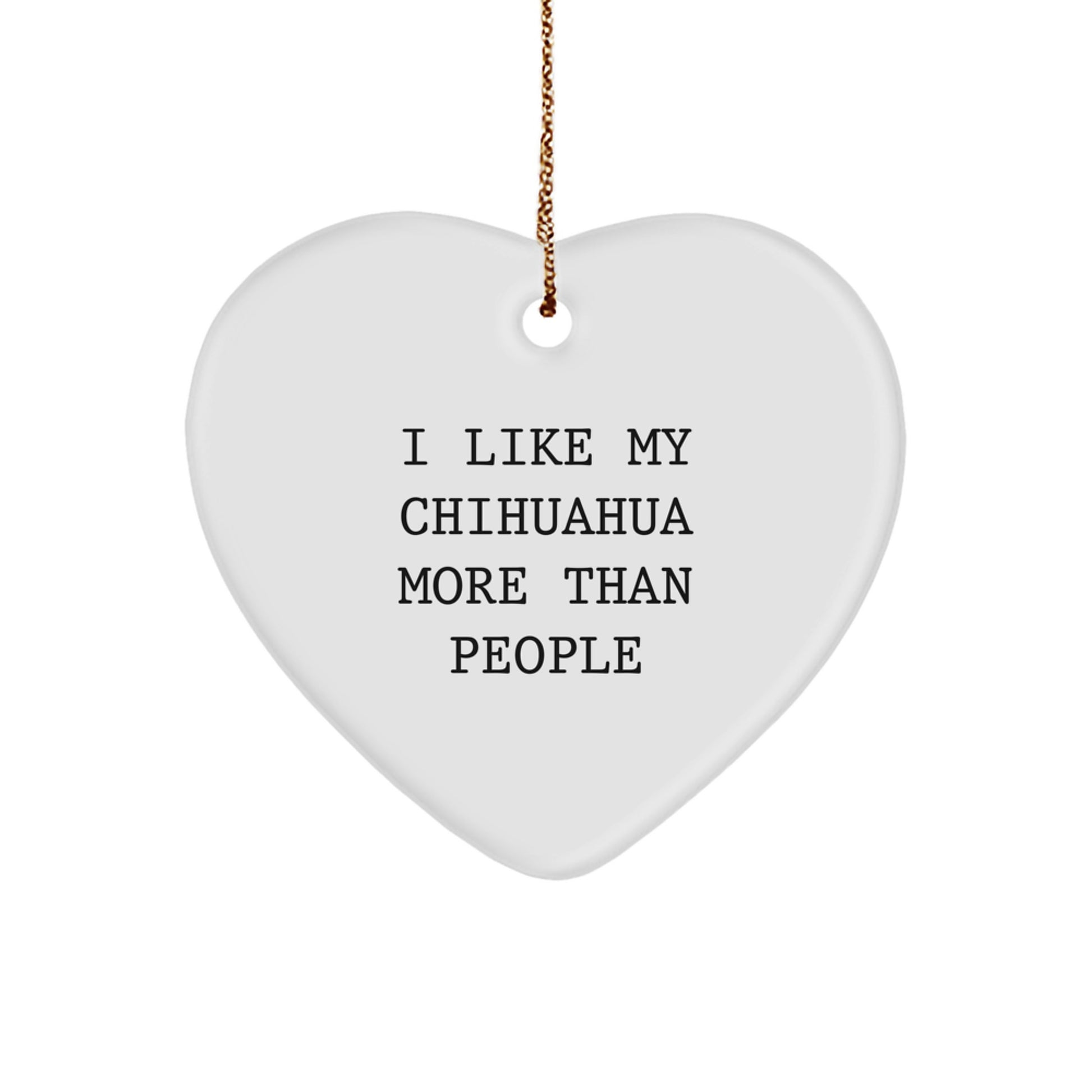 Chihuahua Dog Heart Ornament Gifts from Friends for Christmas Unique - Image 1