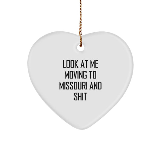 Funny Missouri Heart Ornament Gifts from Friends for Missouri Men Women Family - Image 1