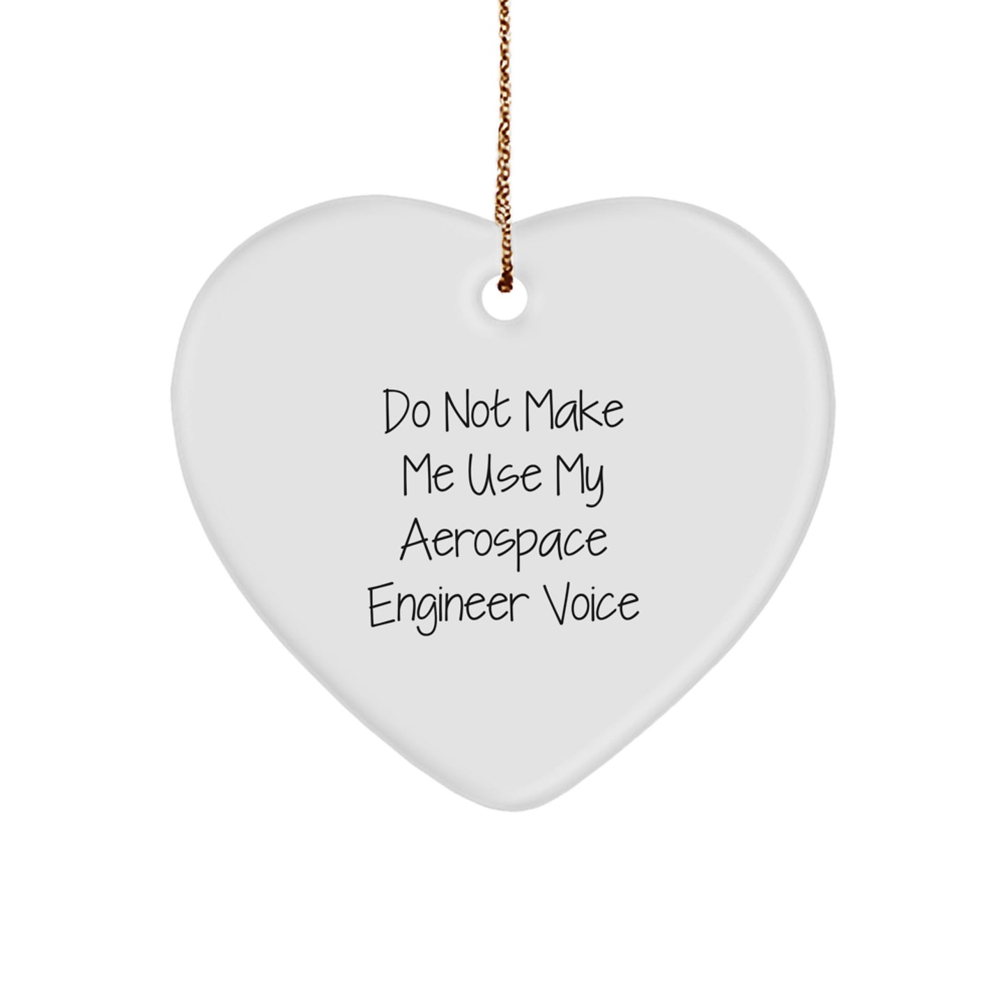 Funny Aerospace Engineer Heart Ornament Gifts from Friends and Family, Perfect for Christmas Unique Presents - Image 1