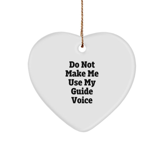 Guide Gifts from Friends for Guide Enthusiasts - Funny Heart Ornament - Christmas Unique Gifts - Heart Shaped Decor - Image 1