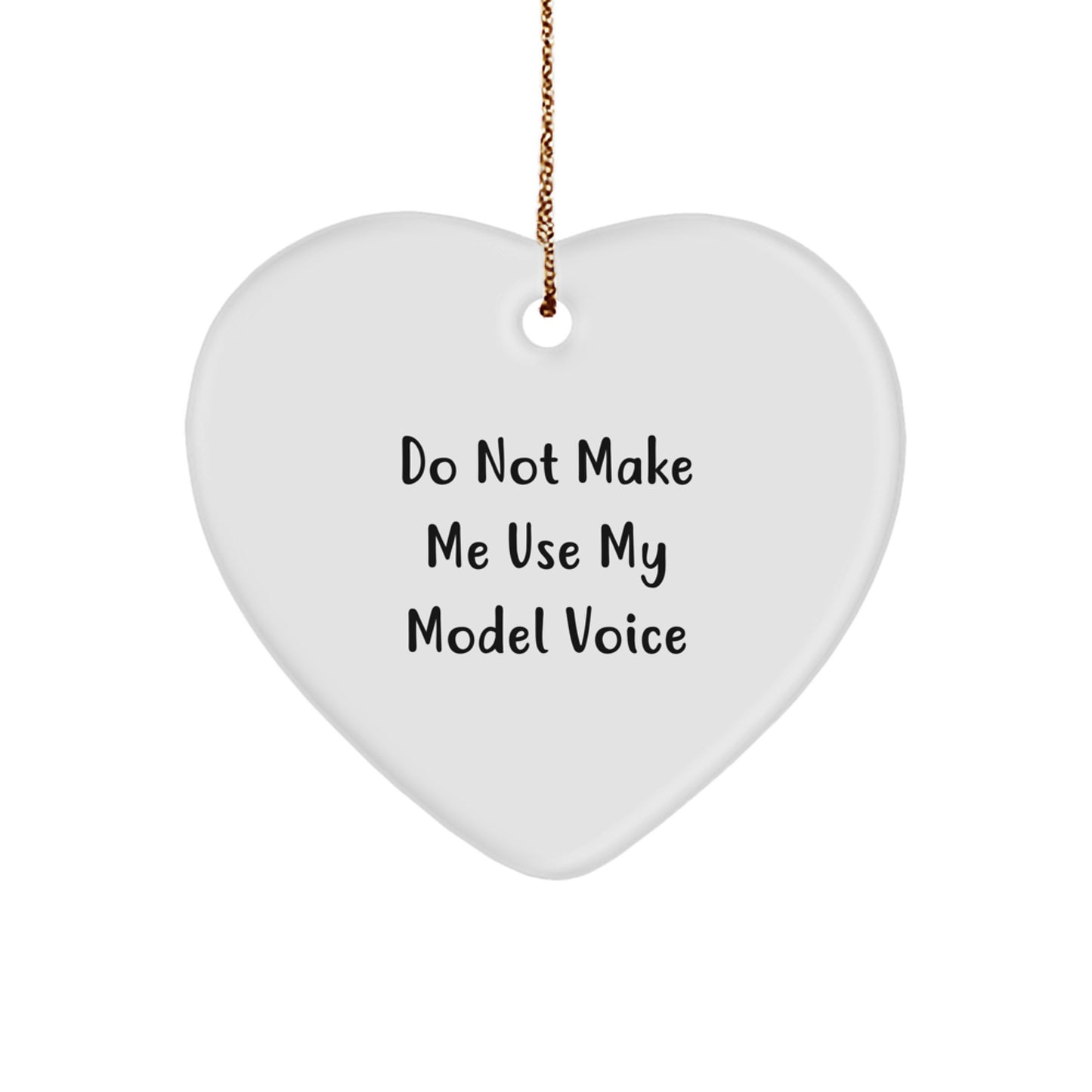 Funny Model Gifts from Friends, Heart Ornament for Model Enthusiasts, Christmas Unique Gifts for Men Model Lovers - Image 1