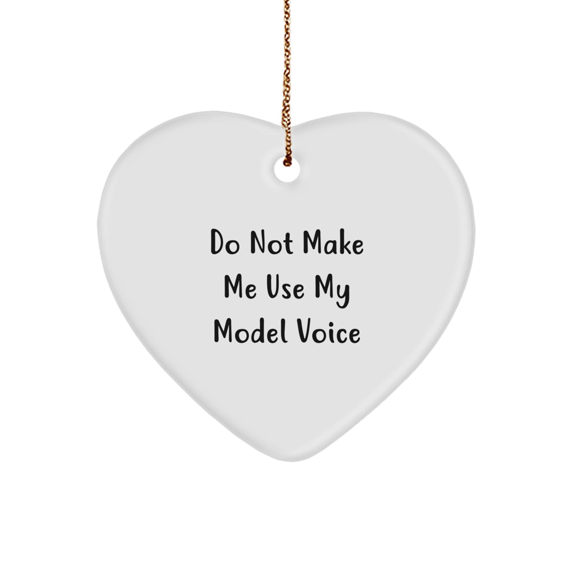 Funny Model Gifts from Friends, Heart Ornament for Model Enthusiasts, Christmas Unique Gifts for Men Model Lovers - Image 1
