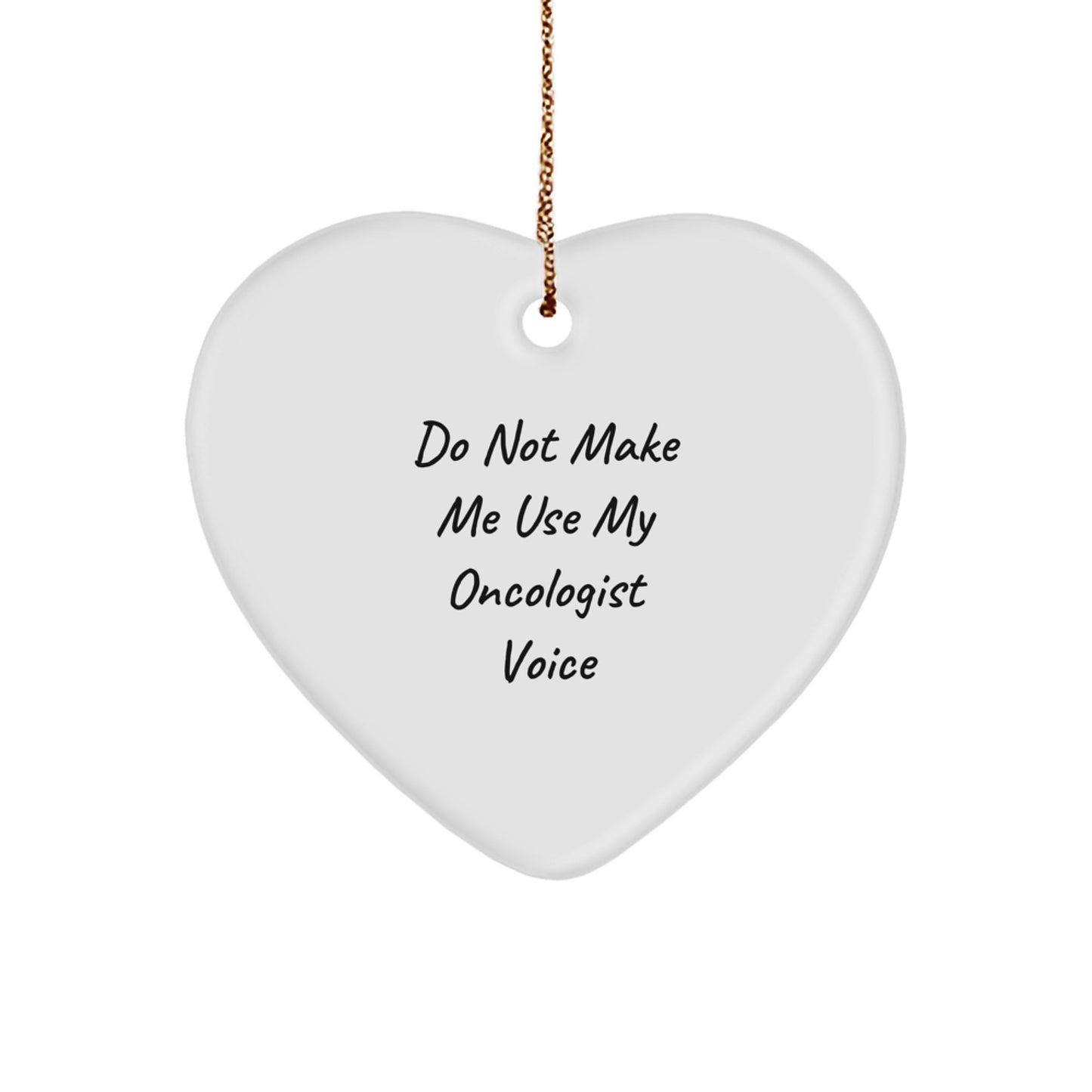 Funny Oncologist Gifts from Men to Oncologists - Cute Heart Ornament for Christmas Unique Gifts - Image 1