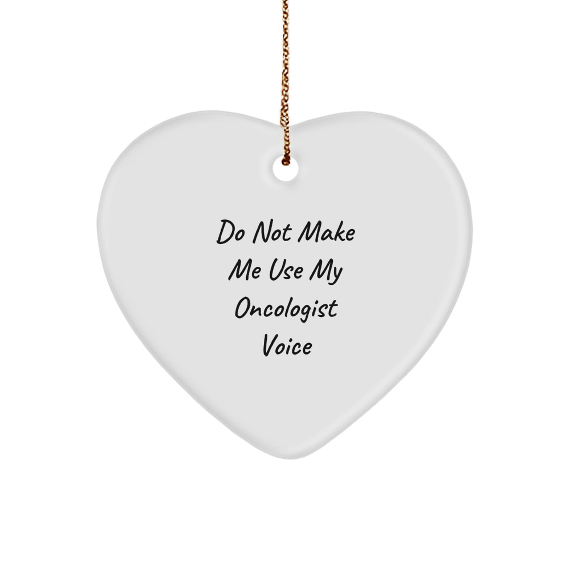 Funny Oncologist Gifts from Men to Oncologists - Cute Heart Ornament for Christmas Unique Gifts - Image 1