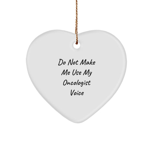 Funny Oncologist Gifts from Men to Oncologists - Cute Heart Ornament for Christmas Unique Gifts - Image 1
