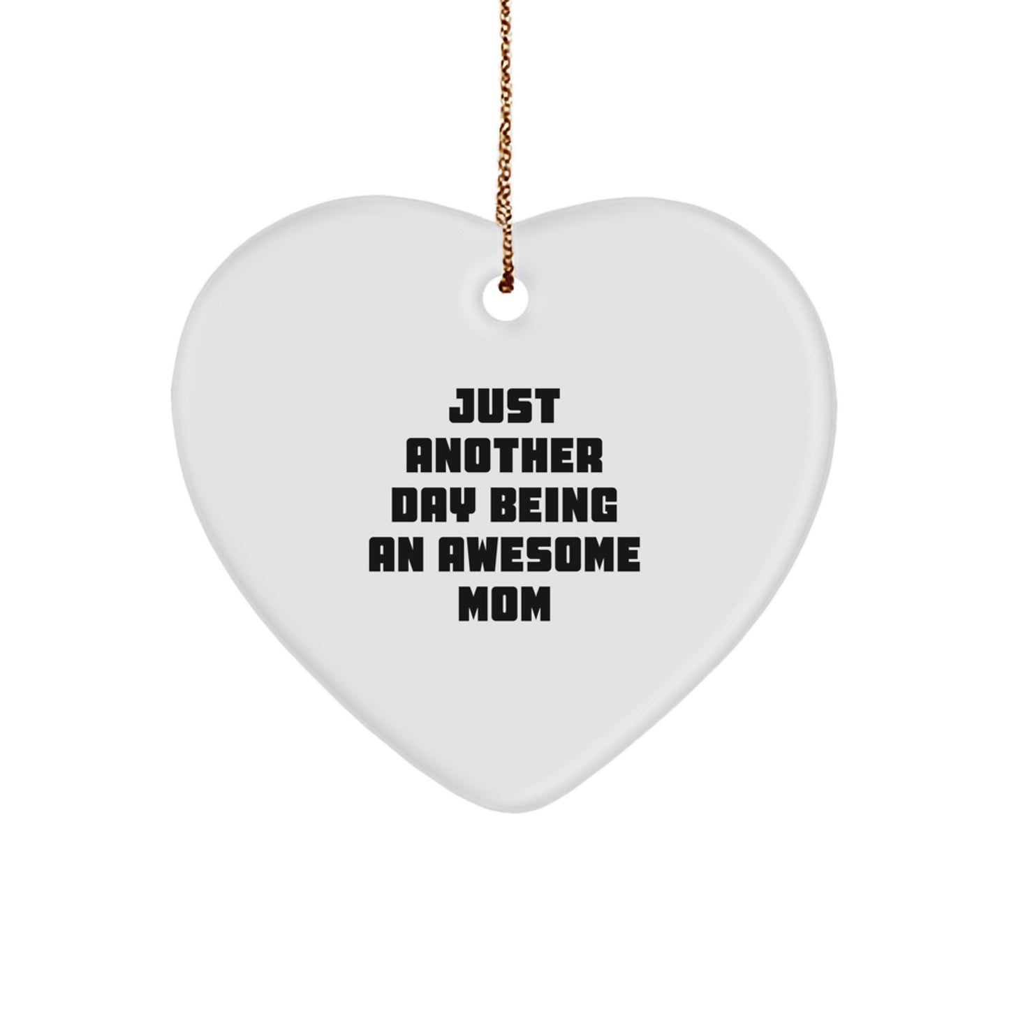 Funny Mom Heart Ornament Gifts from Family for Christmas Unique Presents - Image 1