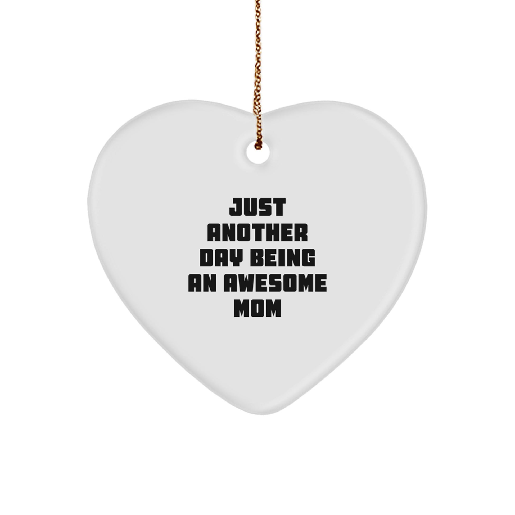 Funny Mom Heart Ornament Gifts from Family for Christmas Unique Presents - Image 1