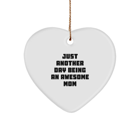 Funny Mom Heart Ornament Gifts from Family for Christmas Unique Presents - Image 1