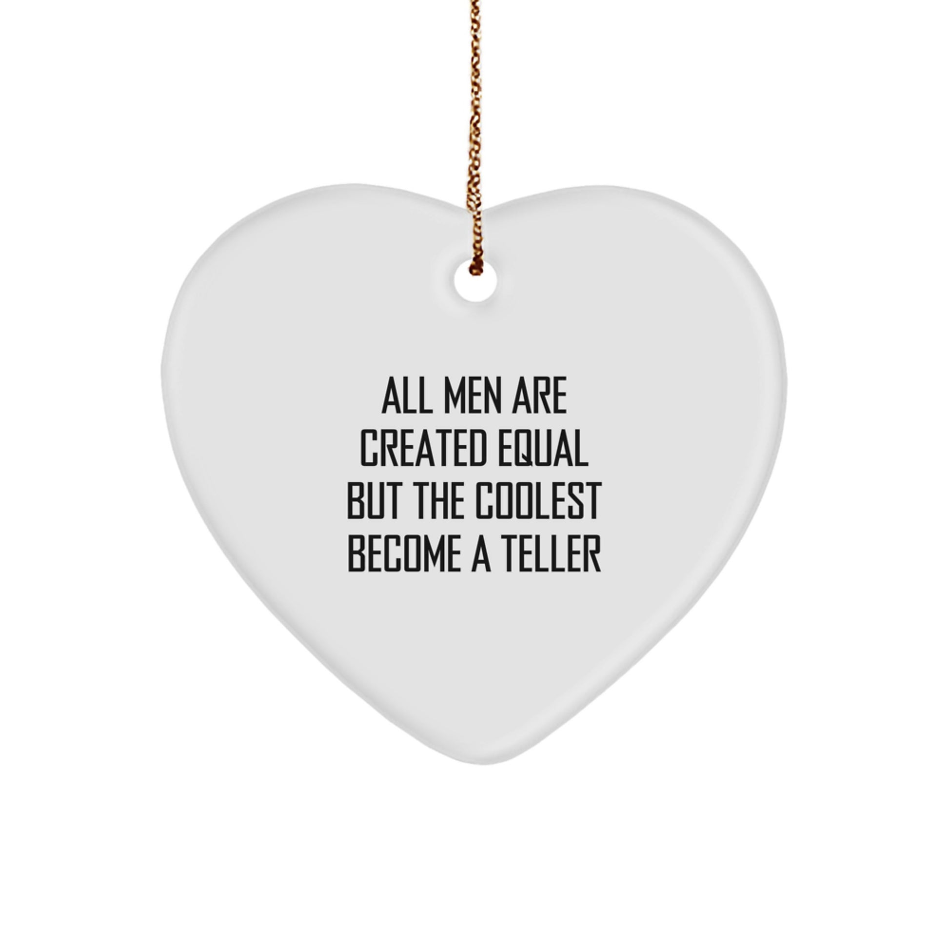Funny Teller Heart Ornament Gifts from Men for Christmas Unique - Image 1