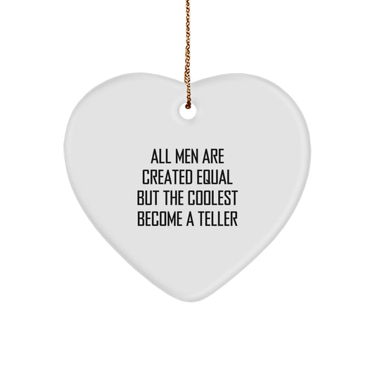 Funny Teller Heart Ornament Gifts from Men for Christmas Unique - Image 1