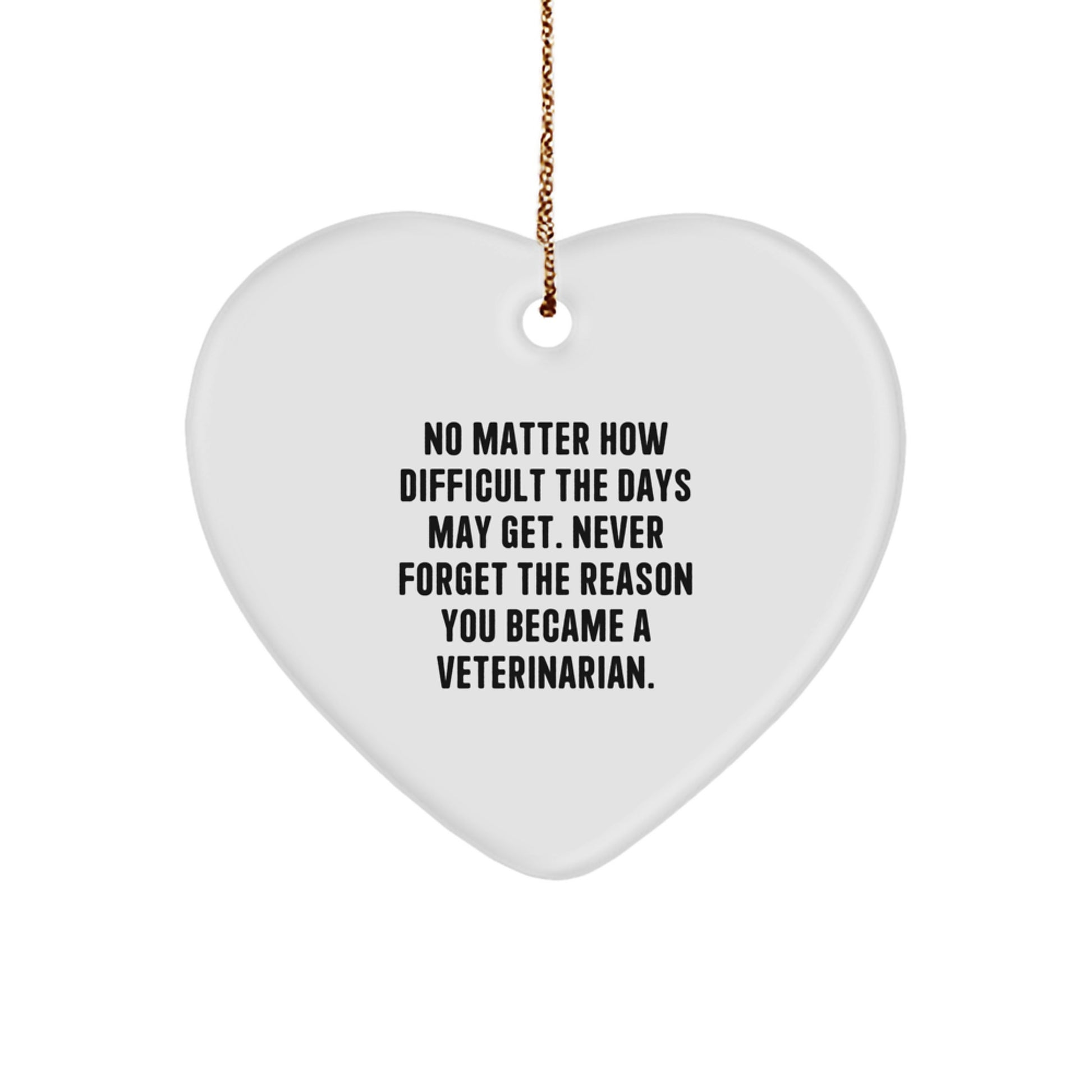 Funny Inspirational Veterinary Heart Ornament Gifts from Friends, Coworkers to Celebrate Christmas - Image 1