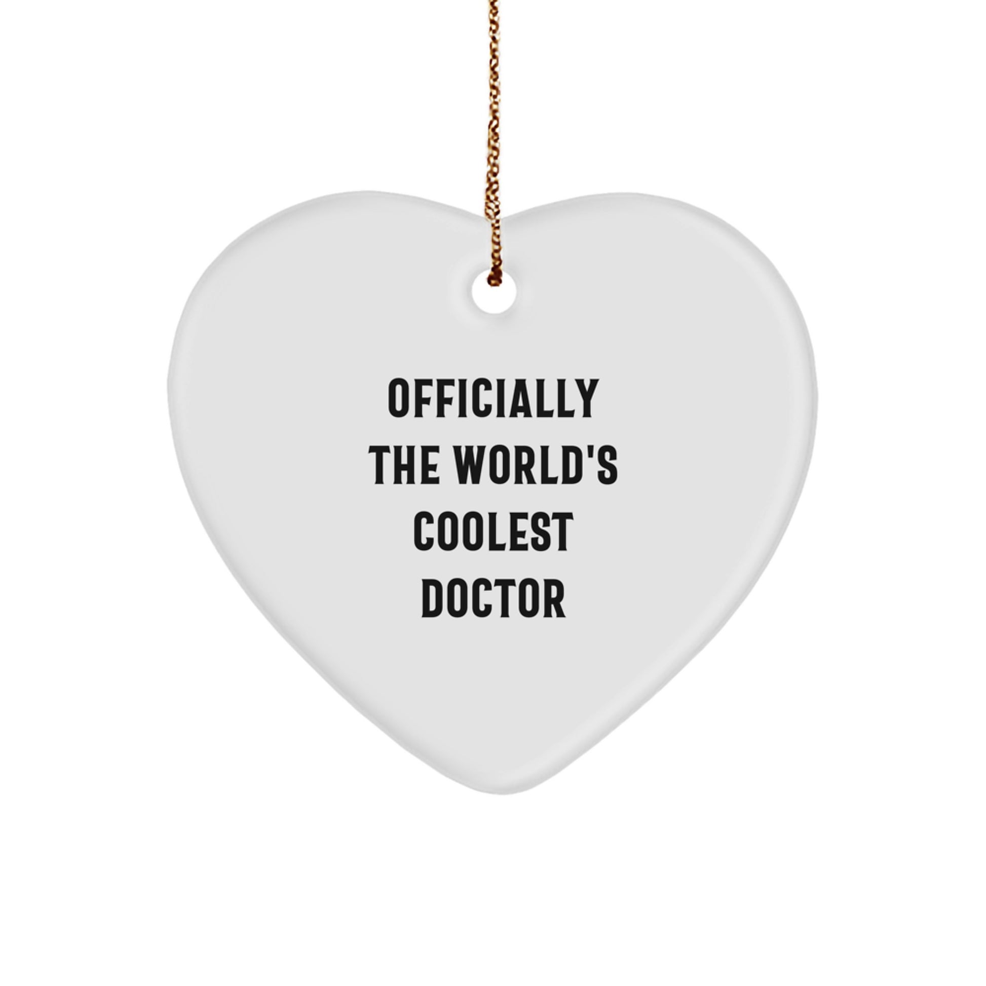 Funny Quote Gifts from Men to the World's Coolest Doctor, Christmas Unique Gifts for Doctor Friends - Image 1