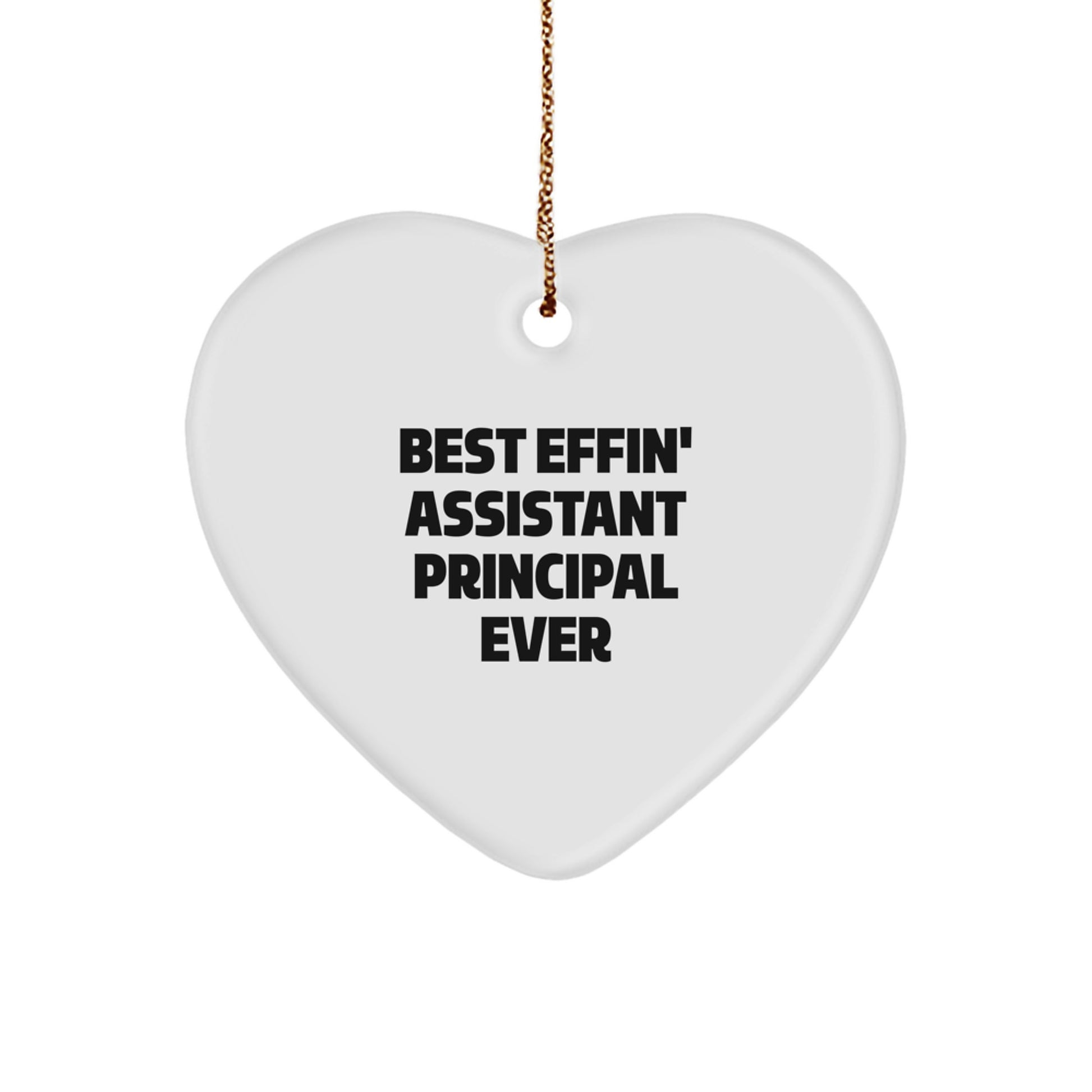 Funny Assistant Principal Gifts, Heart Ornament for Assistant Principals, Christmas Unique Gifts from Friends to Assistant Principals - Image 1