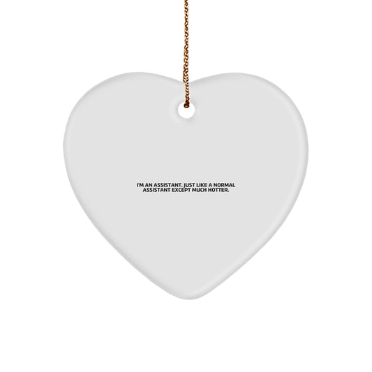 Funny Assistant Heart Ornament Gifts from Men to Friends and Family for Christmas Unique Gifts - Image 1