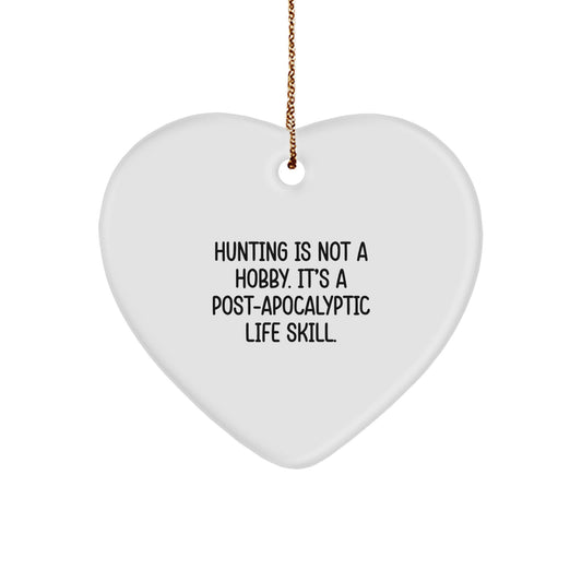 Funny Hunting Heart Ornament Gifts from Men to Hunting Friends and Family this Christmas - Image 1