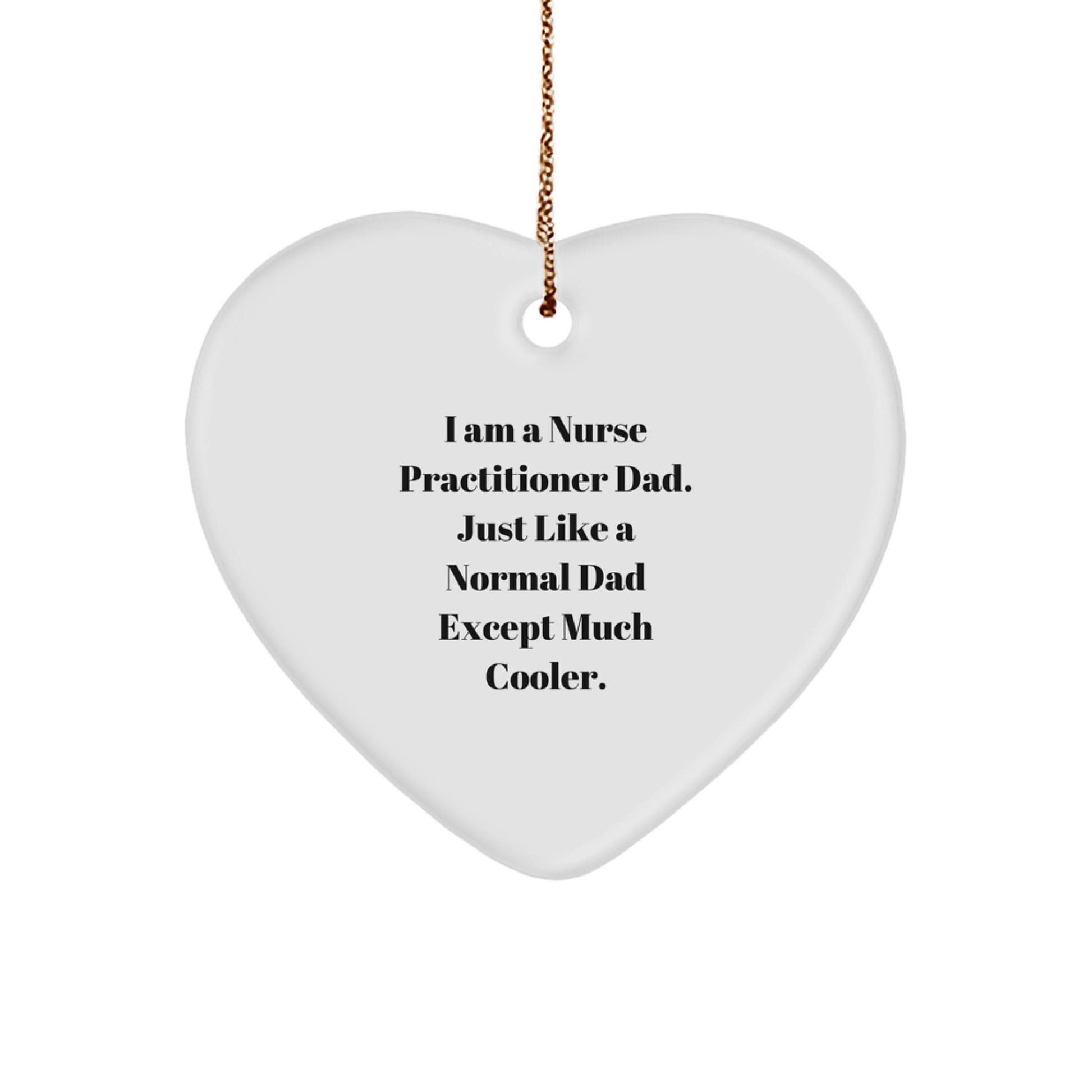 Unique Heart Ornament Gifts from Men to Nurse Practitioner Friends and Family for Christmas - Image 1