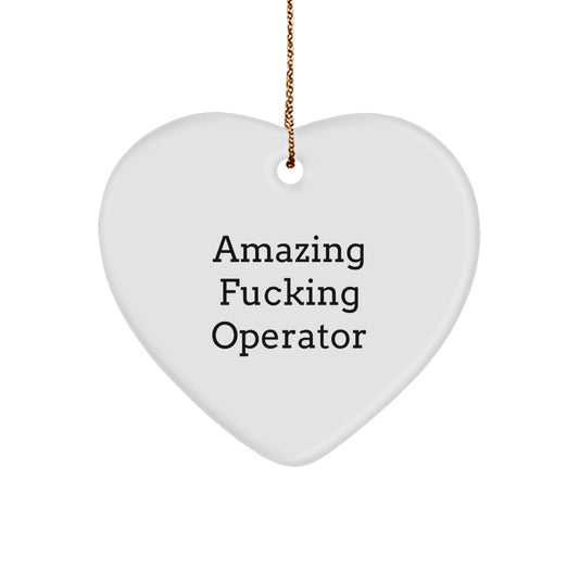 Funny Operator Heart Ornament Gifts from Friends and Family for Christmas Unique Presents - Image 1
