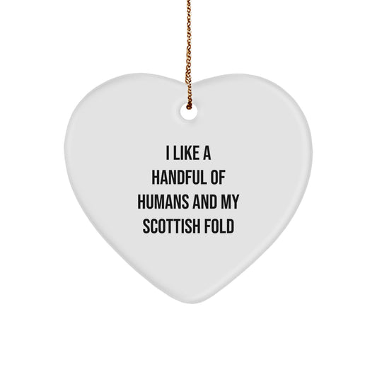 Funny Scottish Fold Cat Gifts from Men, Unique Christmas Unique Gifts for Scottish Fold Cat Lovers - Image 1