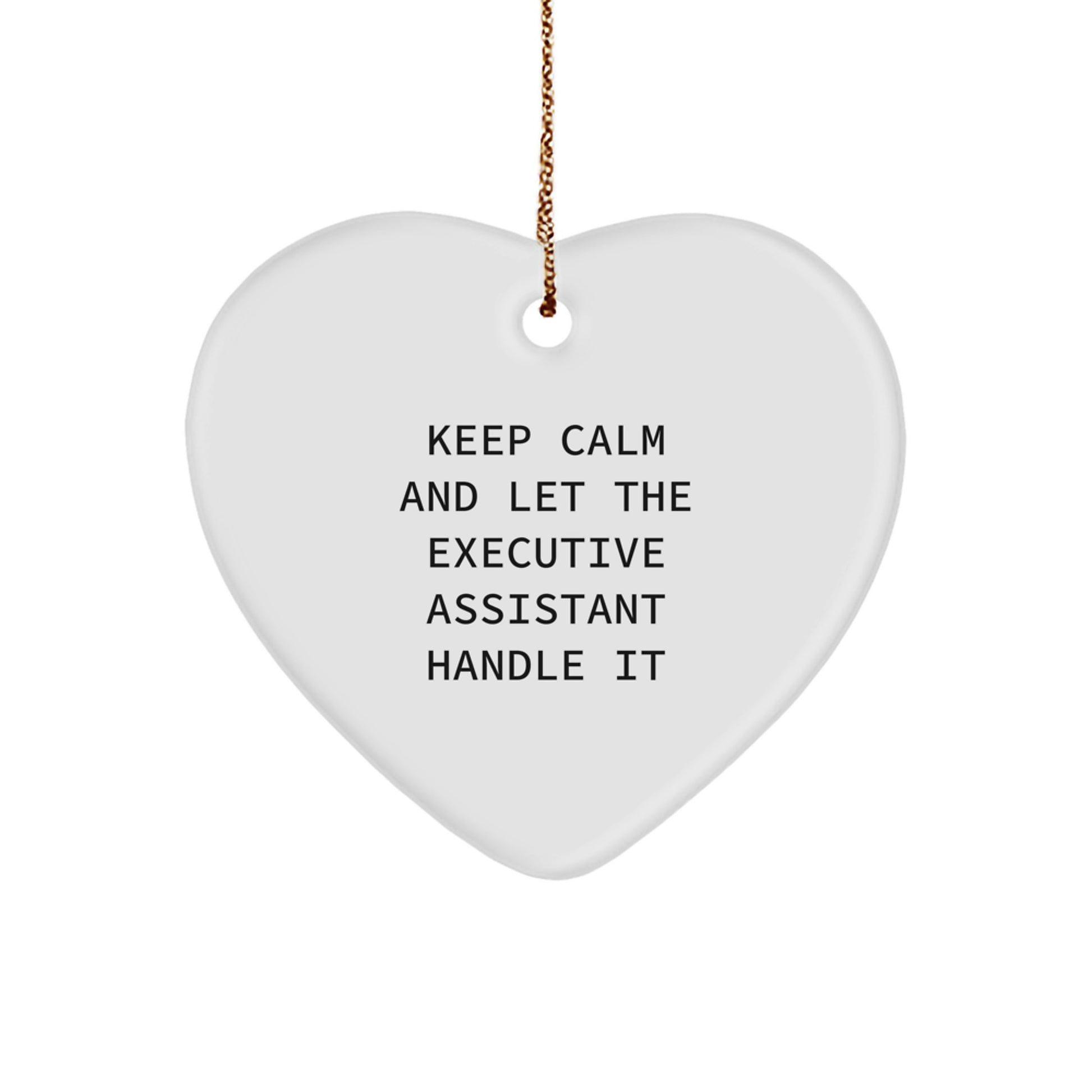 Funny Executive Assistant Heart Ornament Gifts from Friends for Christmas Unique - Image 1