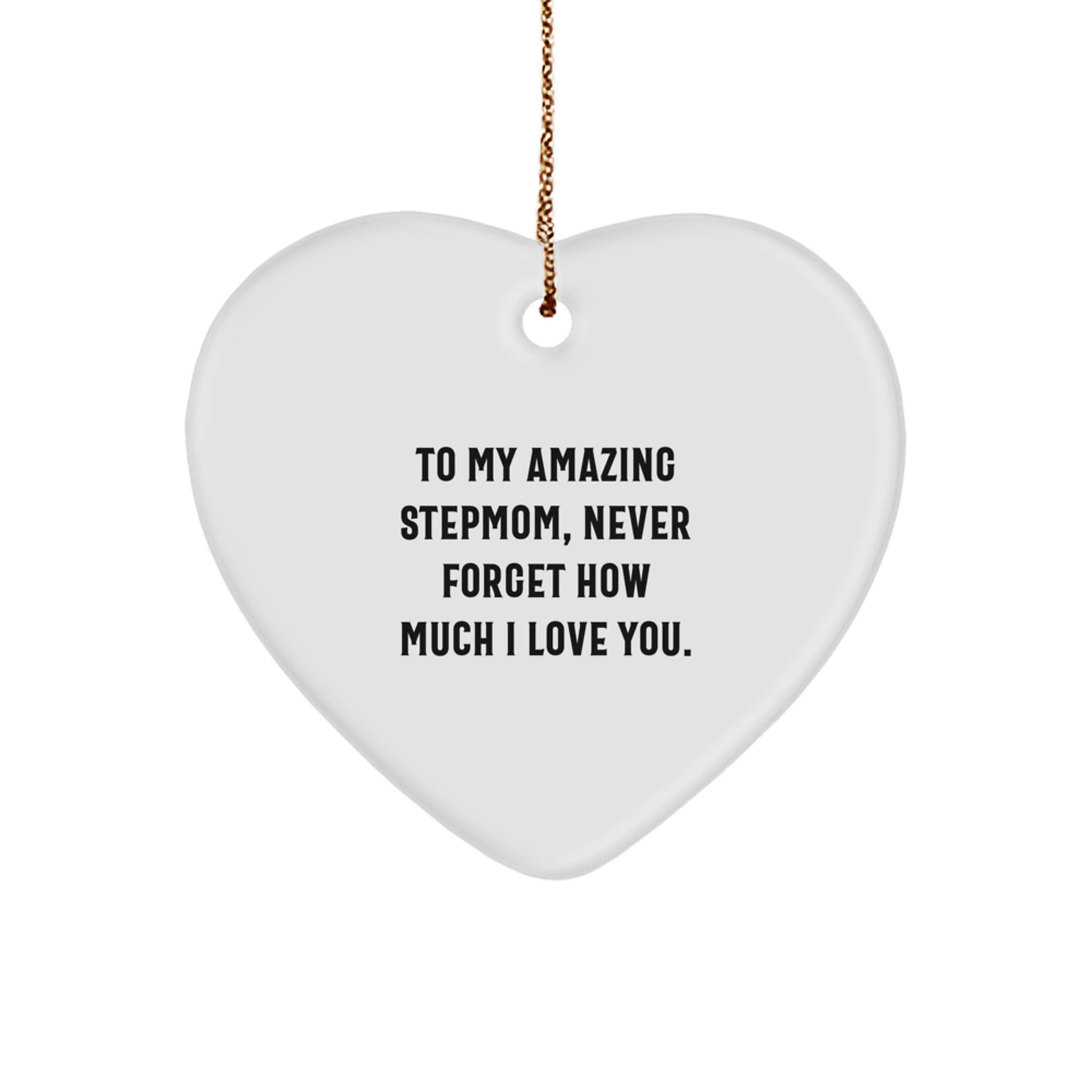 Funny Stepmom Heart Ornament Gifts from Men to Women Friends Family for Christmas Unique Stepmom Gifts - Image 1